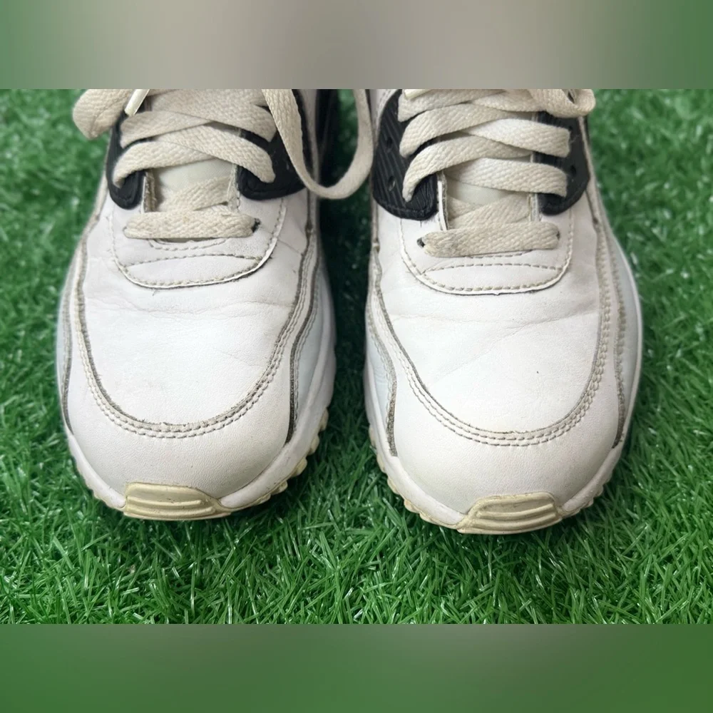 AIR MAX 90 LTR (GS) preschool – White/Black-pr Platinum-white Size 6Y‎